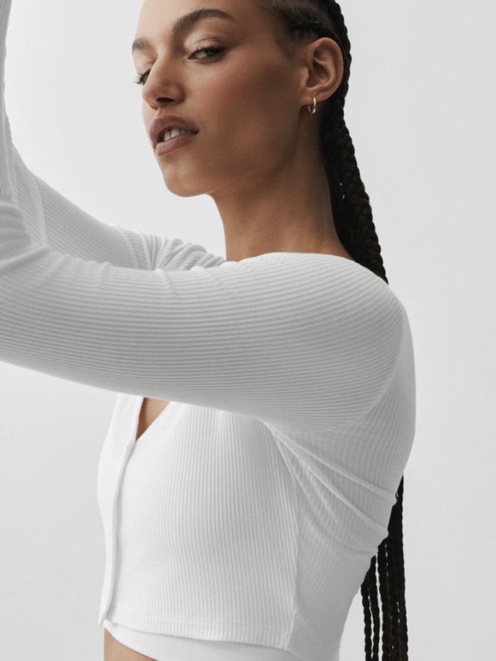 Alo Yoga Whisper Cardigan White S